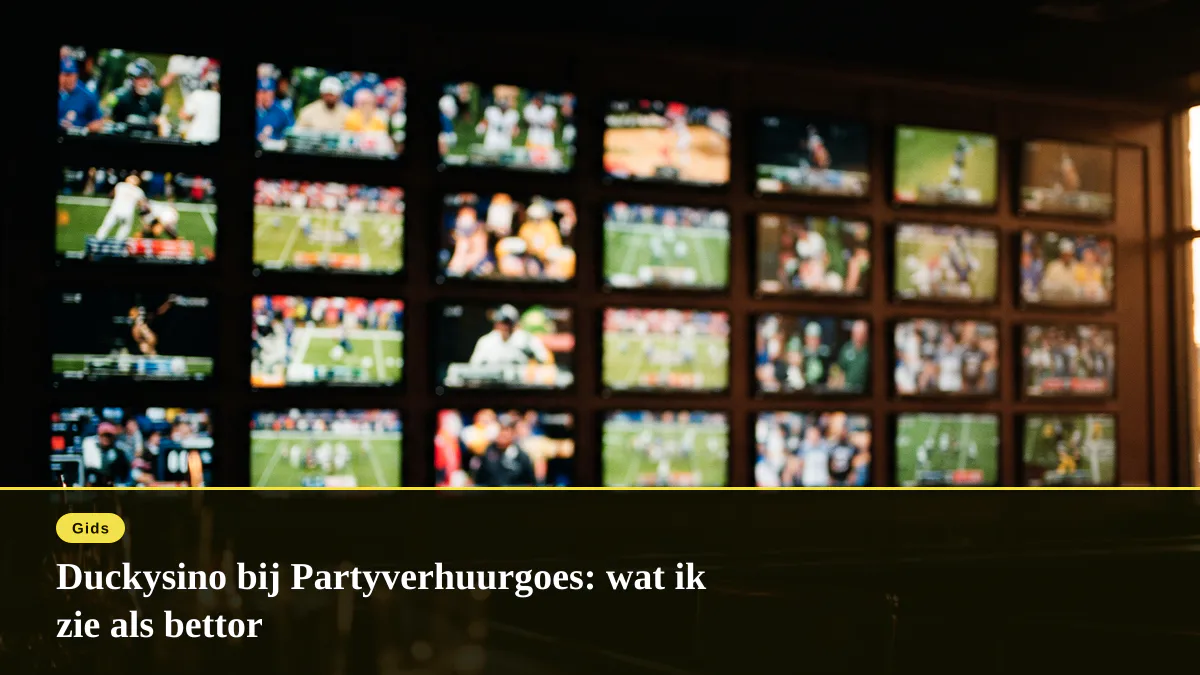 Duckysino bij Partyverhuurgoes: wat ik zie als bettor