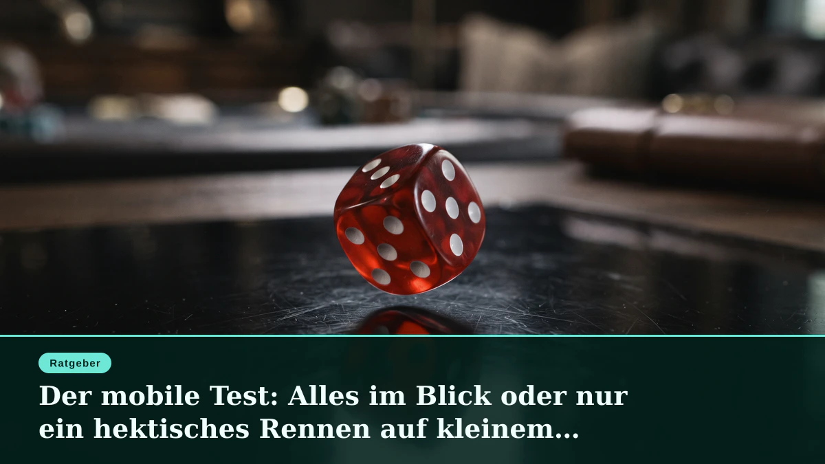 Der mobile Test: Alles im Blick oder nur ein hektisches Rennen auf kleinem Bildschirm?
