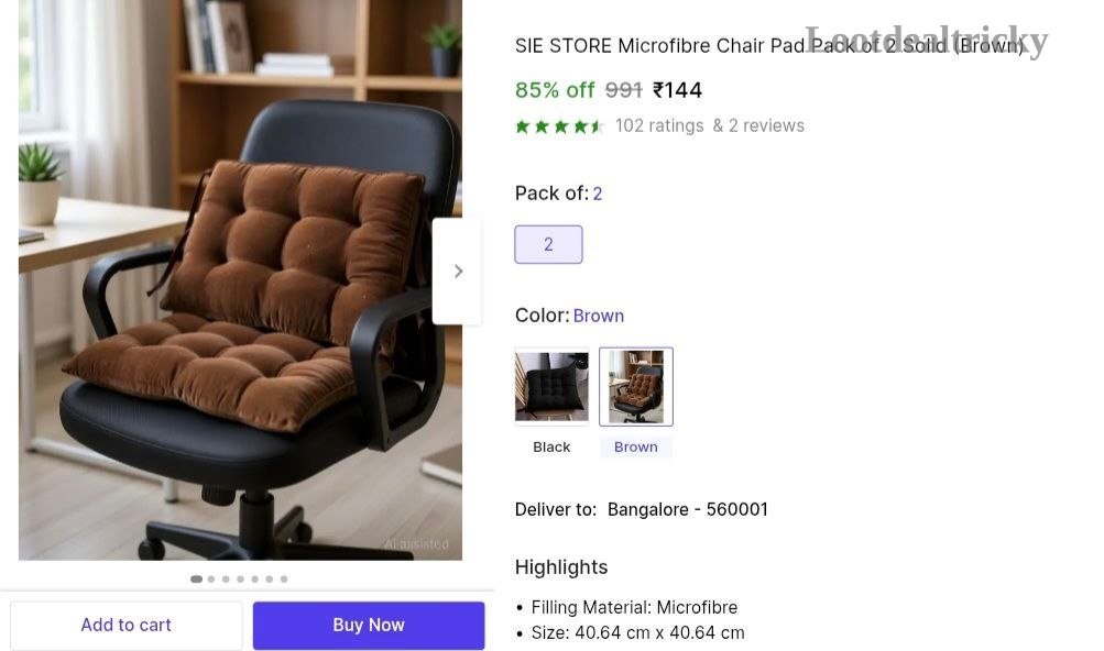 Chair Pad Pack – Just ₹144 | Lowest Price Deal Chair Pad Pack – Just ₹144 | Lowest Price Deal
