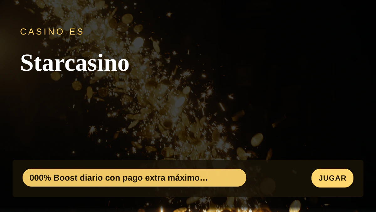 Starcasino � bono de bienvenida 000% Boost diario con pago extra m�ximo de �10 + 20 FS, pagos: Visa, Mastercard, PayPal, Skrill, Neteller