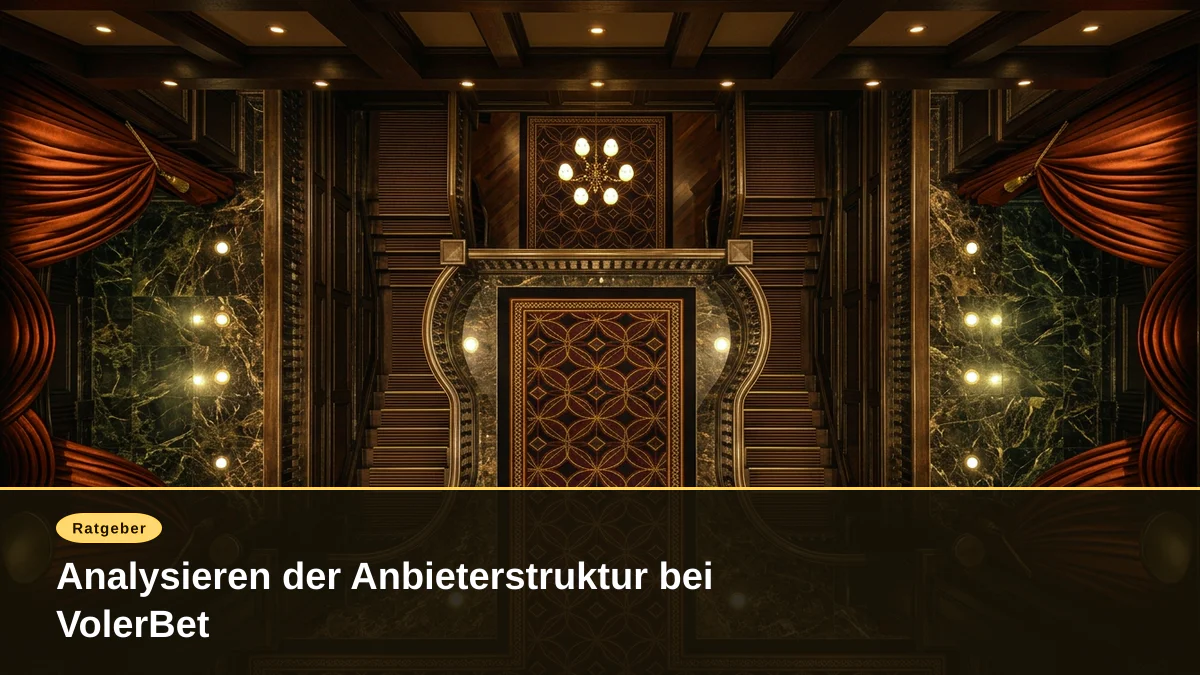 Analysieren der Anbieterstruktur bei VolerBet
