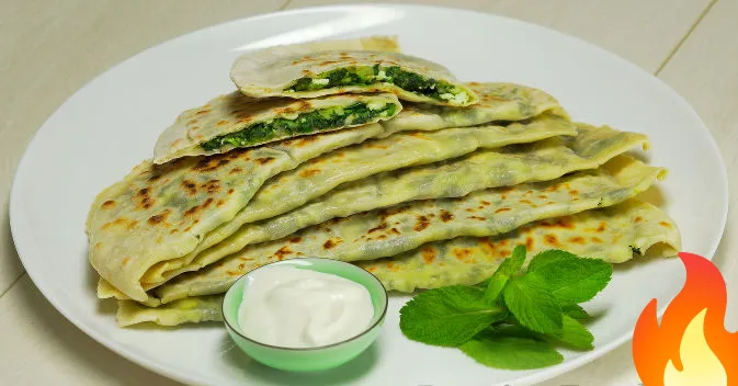 Постер Кутабы с зеленью и сыром