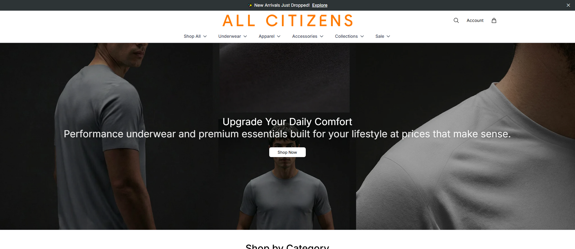 Stored capture of allcitizensstyle.shop