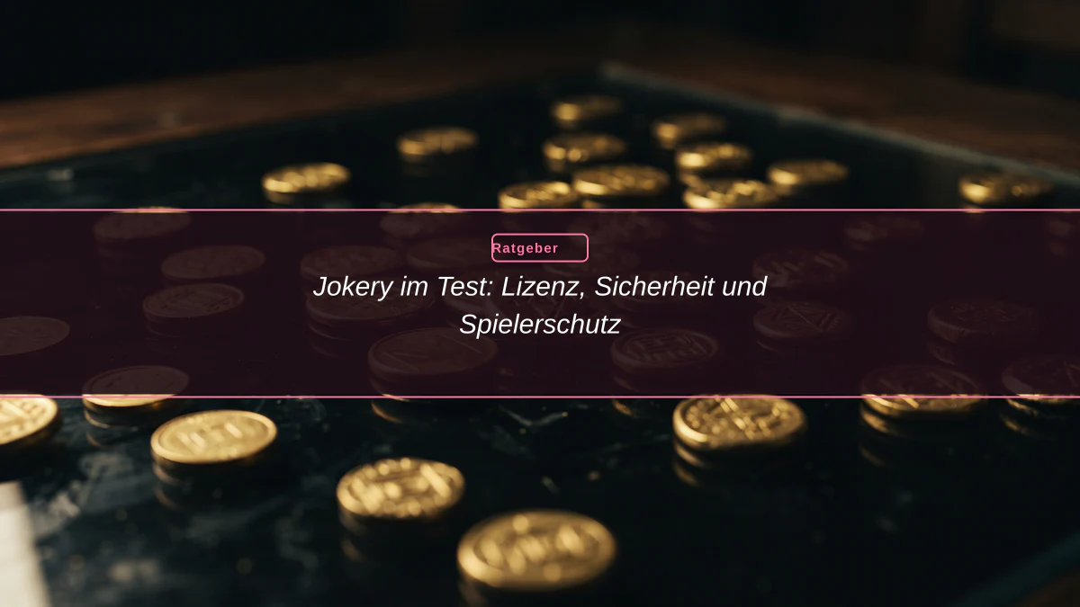 Jokery im Test: Lizenz, Sicherheit und Spielerschutz