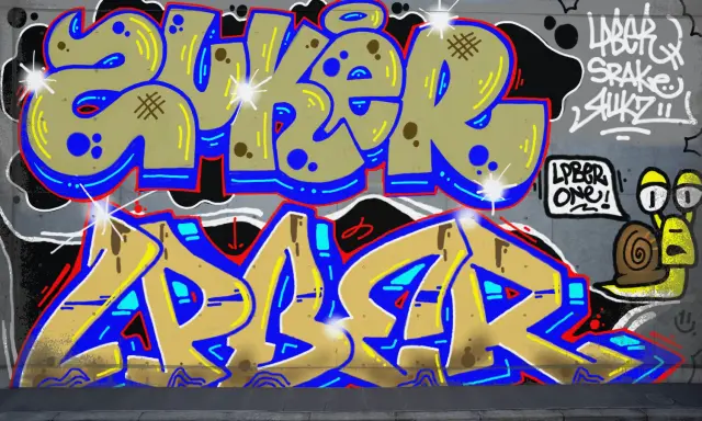 Graffiti artwork by Zkur