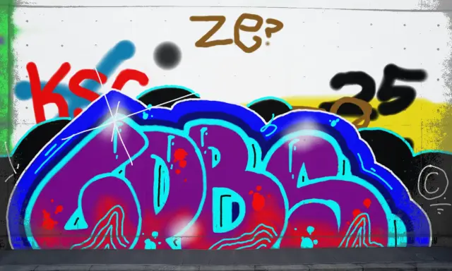 Graffiti artwork by LPBER