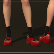 Shoes dyed