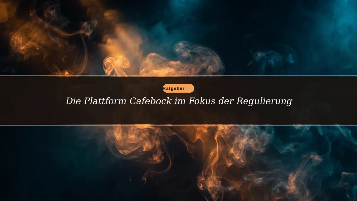 Die Plattform Cafebock im Fokus der Regulierung