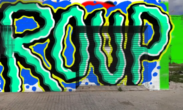 Graffiti artwork by Roup1