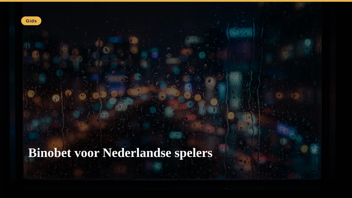 Binobet voor Nederlandse spelers