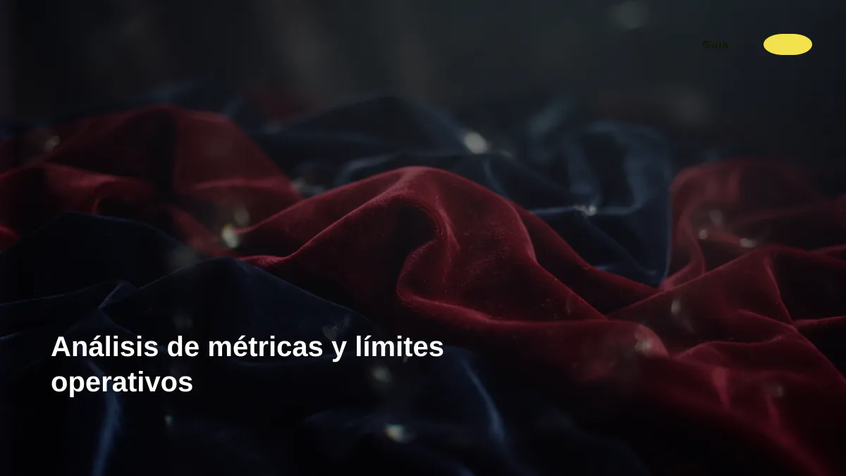 Análisis de métricas y límites operativos