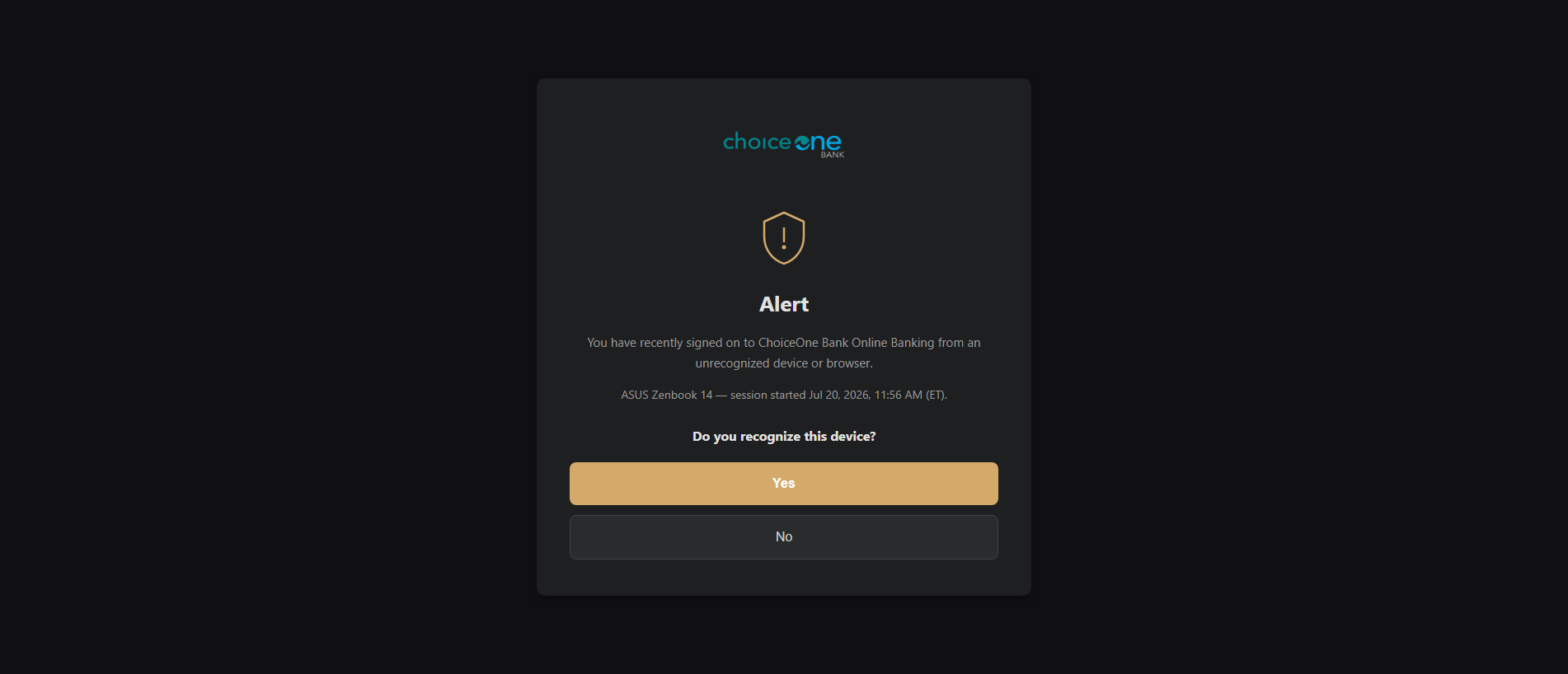 Forensic screenshot of bkchoiceone.icu showing the phishing page layout