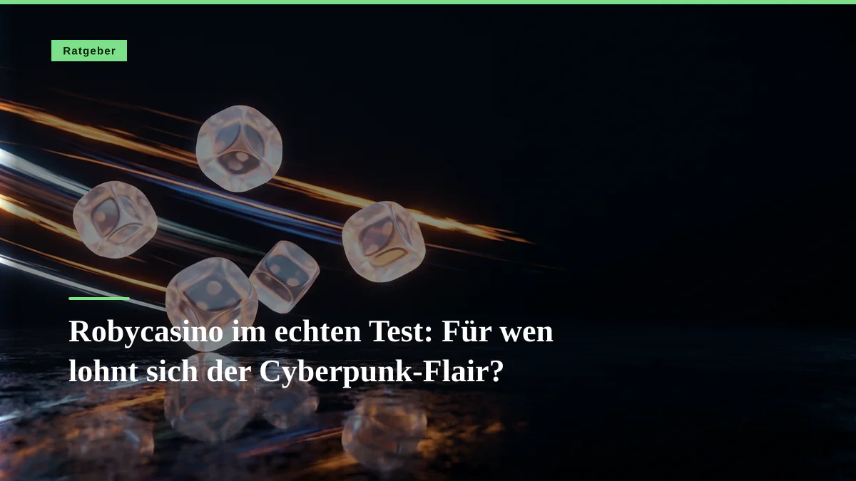 Robycasino im echten Test: Für wen lohnt sich der Cyberpunk-Flair?