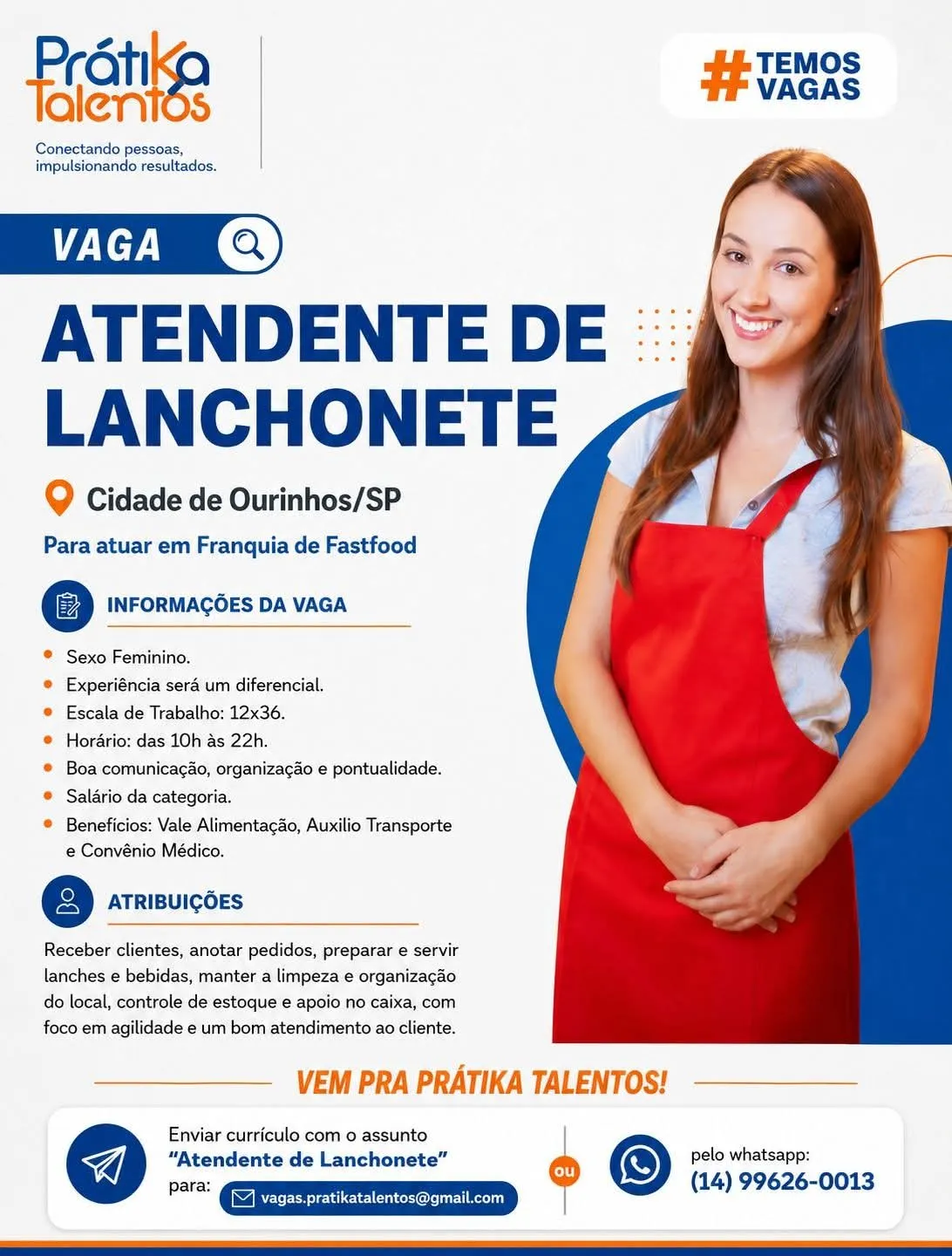 Atendente De Lanchonete