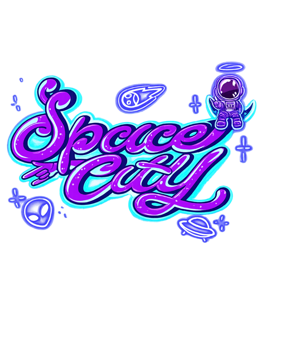 Space City Track & Field logo