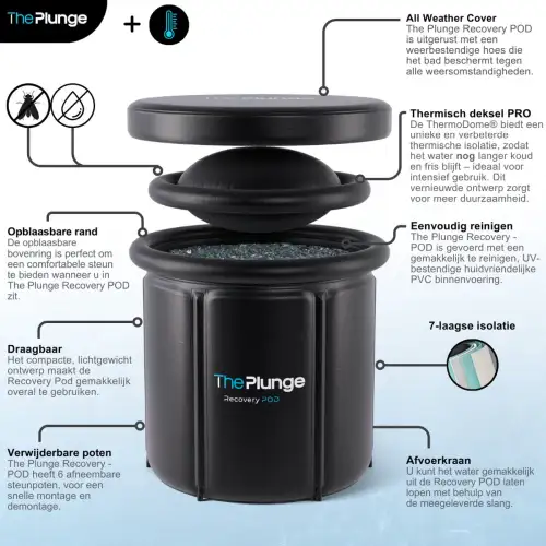The Plunge Ice Bath voor een snel herstel voor je spieren - - ZitBadXL.nl