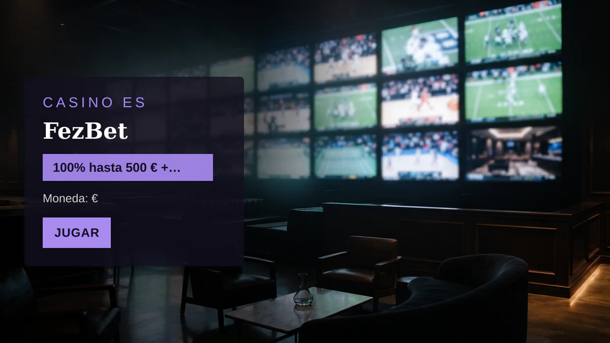 FezBet casino — bono de bienvenida 100% hasta 500 € + 200 FS, pagos: Visa, Mastercard, Skrill, Neteller, Paysafecard