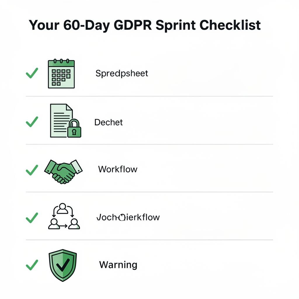 Actionable 60-Day GDPR Compliance Checklist for SaaS Founders