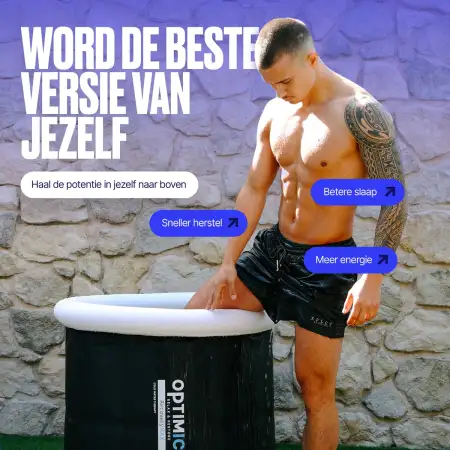 OPTIMICE ice bath All in Pakket -Koudwater Therapie, sneller herstel, betere slaap, meer energie - Wim Hof - ZitBadXL.nl