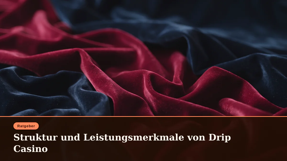 Struktur und Leistungsmerkmale von Drip Casino