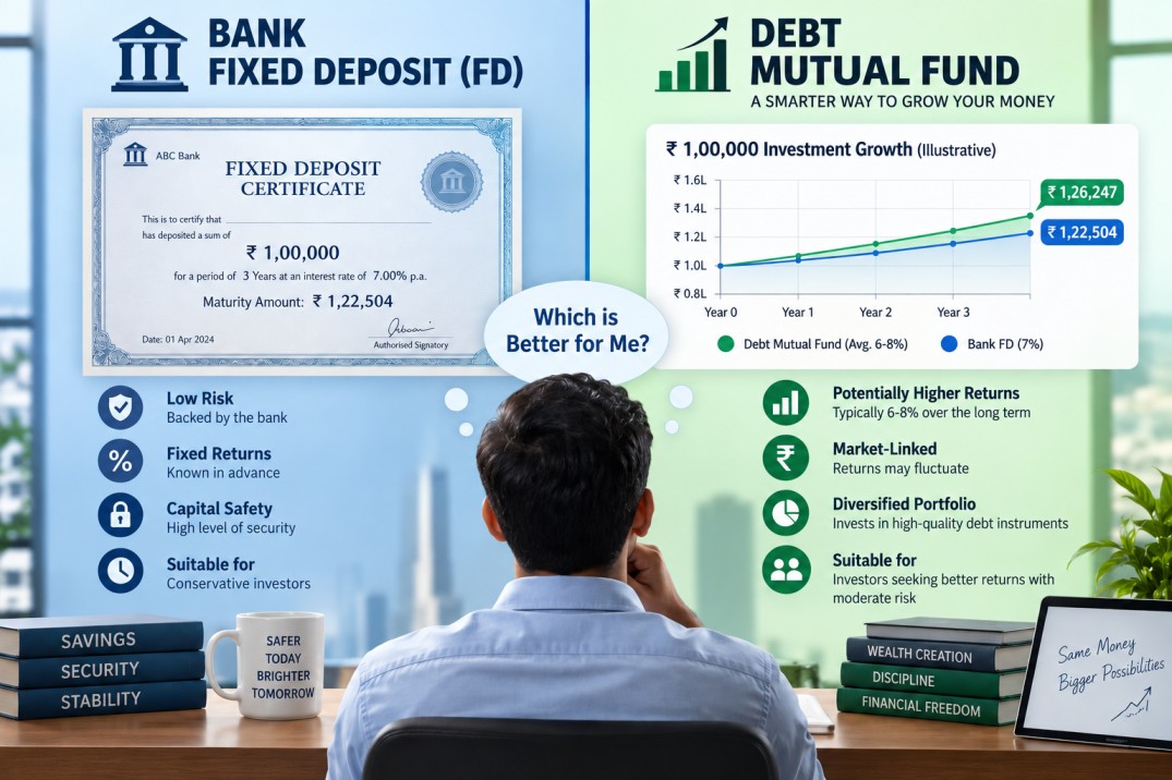 FD vs Debt Mutual Funds: Which Is Better for Your Money?