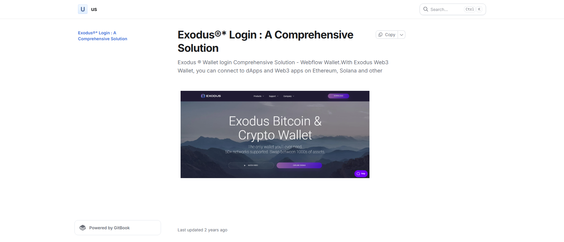 Screenshot of exaudiaslogin.gitbook.io