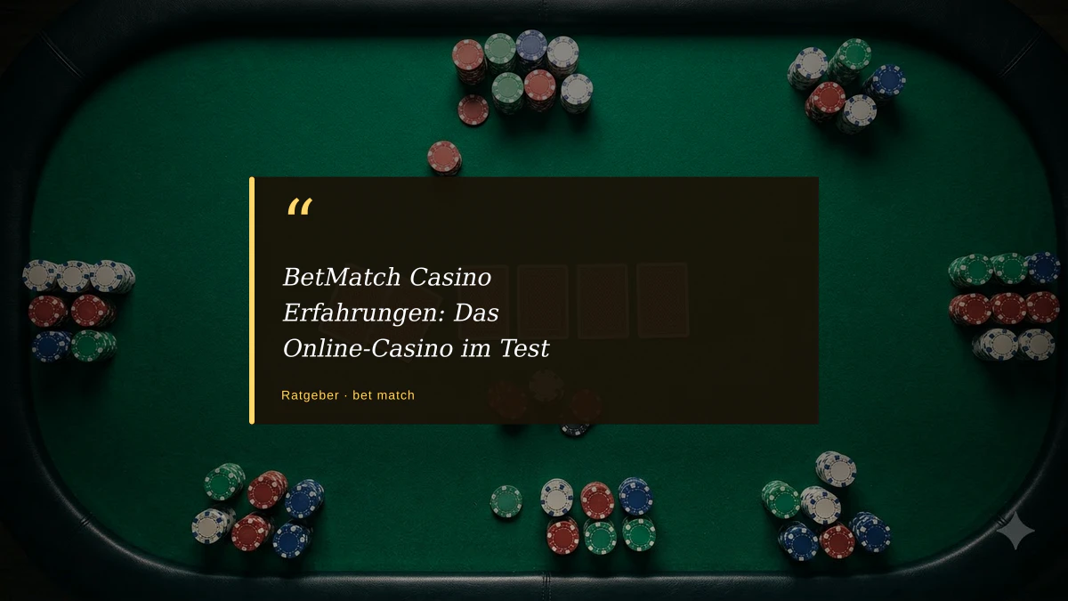 BetMatch Casino Erfahrungen: Das Online-Casino im Test