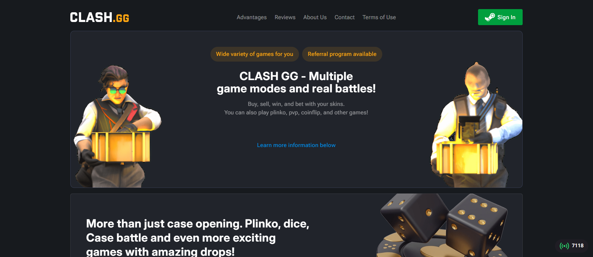 Screenshot of clashhgg.com