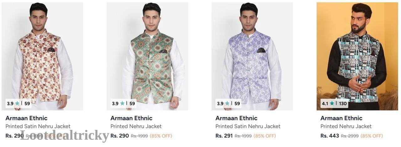 Nehru Jackets Starts | Limited Time Loot Offer