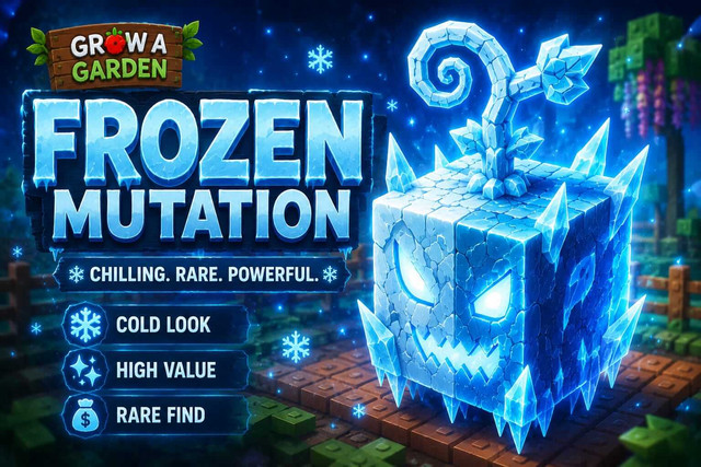 Frozen mutation Grow a Garden 2026 10x multiplier Wet crop Frost weather Polar Bear pet guide