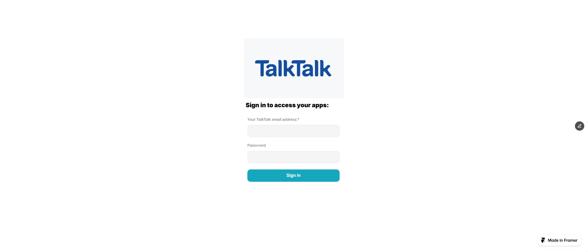 Forensic screenshot of delightful-home-526187.framer.app showing the phishing page layout