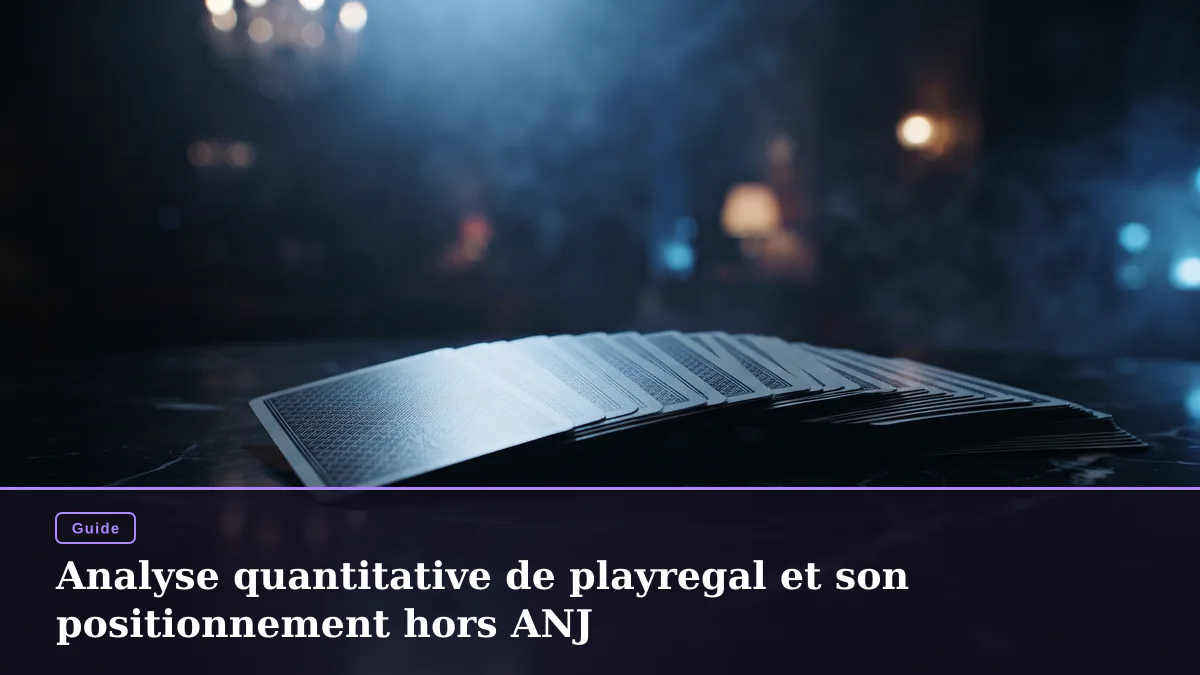Analyse quantitative de playregal et son positionnement hors ANJ