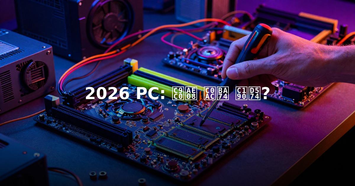 2026 PC: 지금 사면 손해?