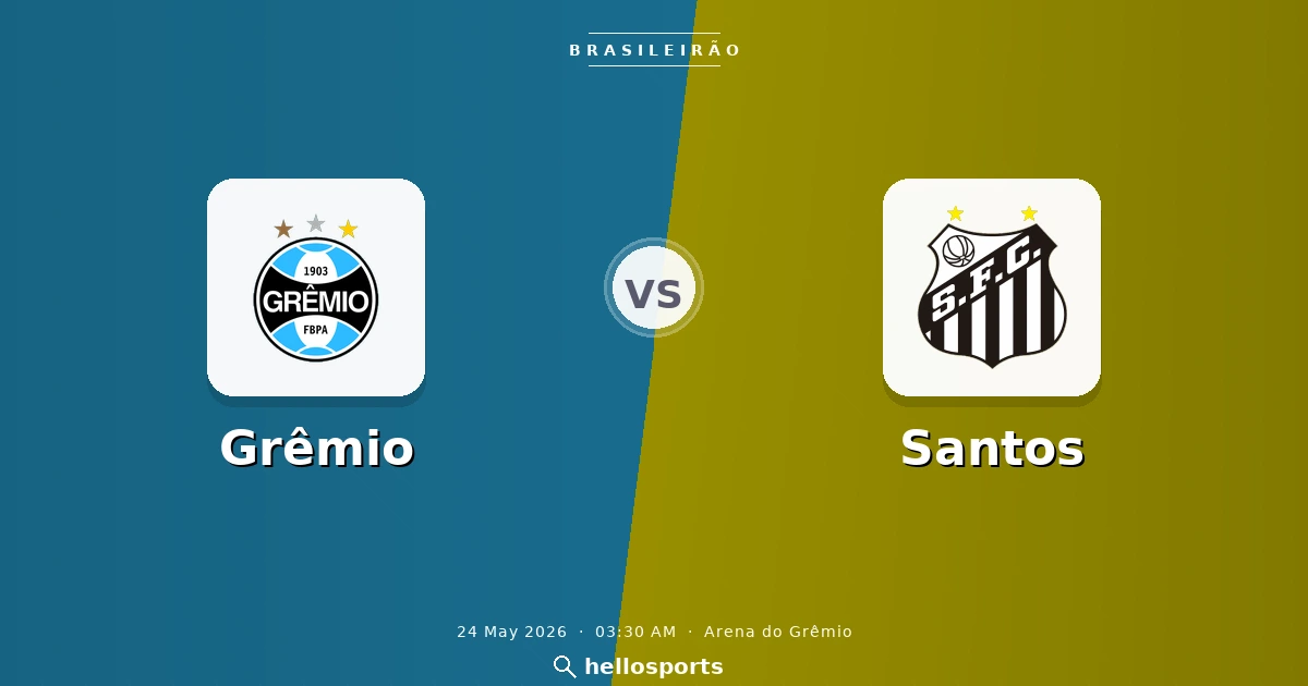 Grêmio vs Santos Live Stream