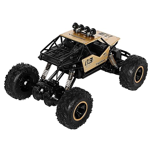 1:16 2.4G Remote Control Rock Crawler Alloy Gold 7Y+ | Alloy monster rock crawler, 2.4G remote control, 1:16 scale, gold finish, built for kids ages 7 years and up photo 4