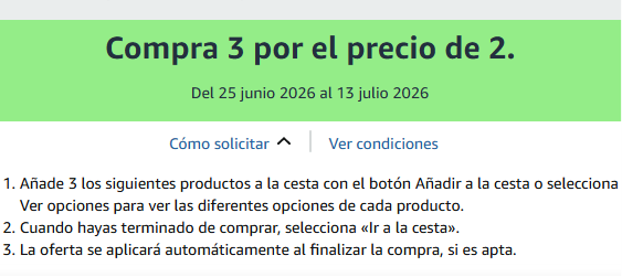 Compra 3 por el precio de 2 en una selección de productos para el hogar 🏠