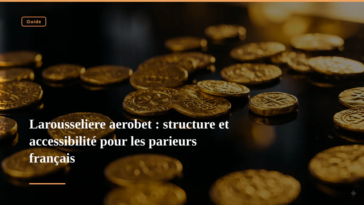 Larousseliere aerobet : structure et accessibilité pour les parieurs français