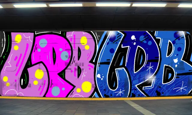 Graffiti artwork by LPBER