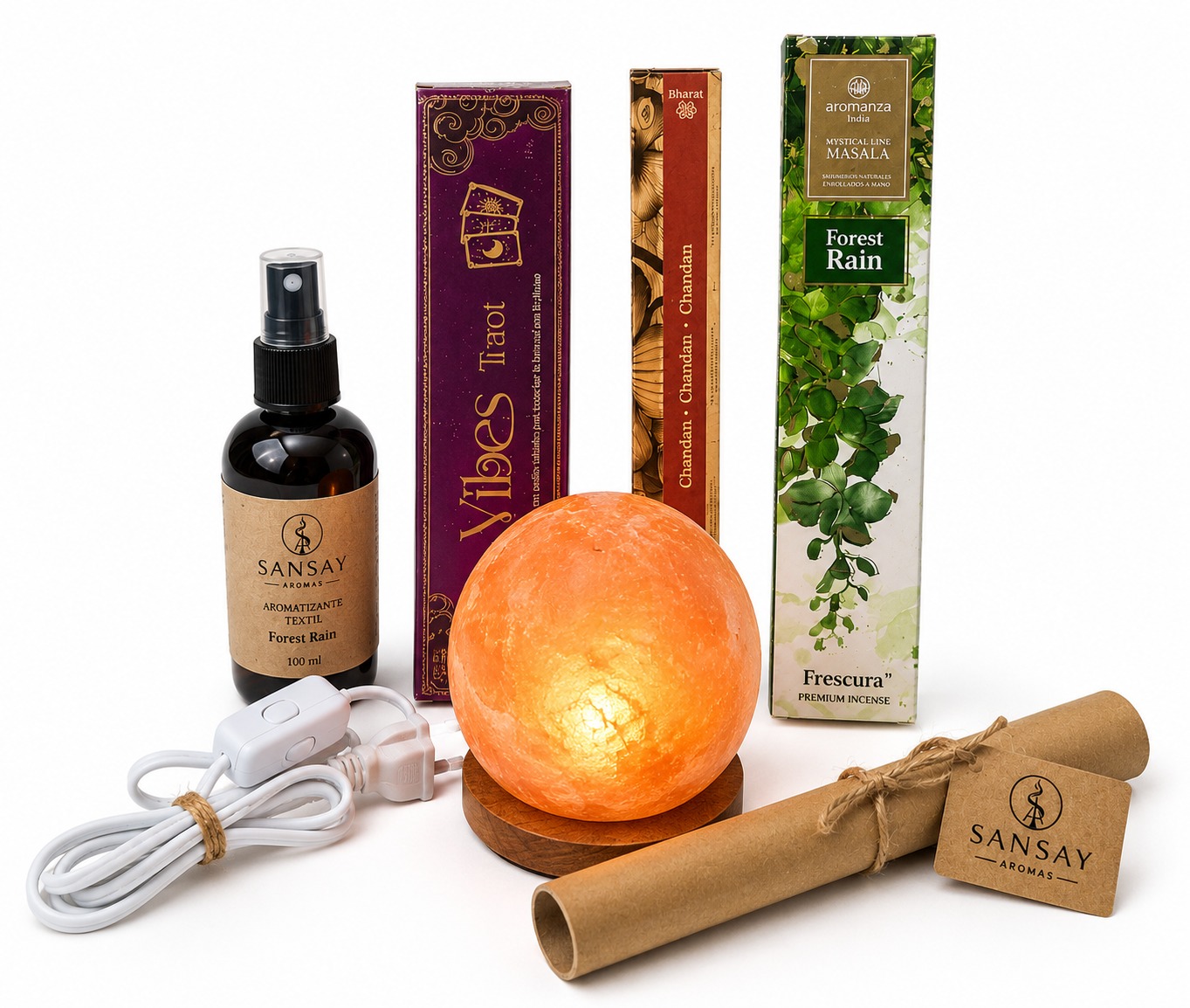 Productos incluidos en el Kit Corazon Calido del Ambiente