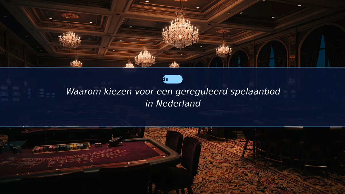 Waarom kiezen voor een gereguleerd spelaanbod in Nederland