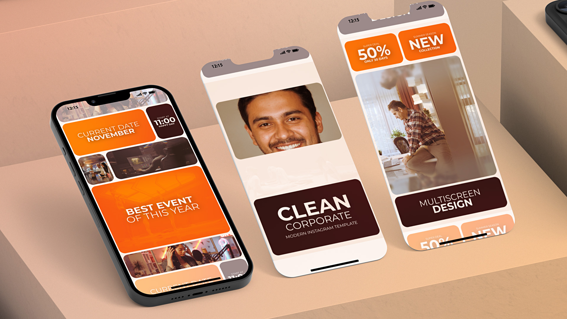 Multi Screen Instagram Reel Split Education E-Learning Event Multi Screen Instagram Reel Split Education E-Learning Event