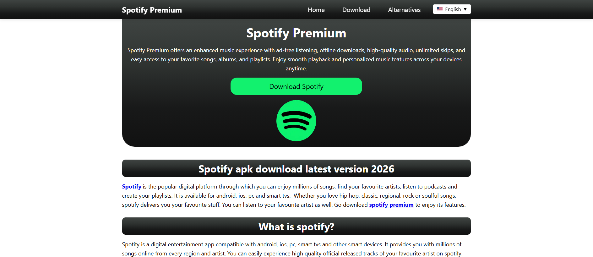 Gespeicherte Aufnahme von spotify-premium.in