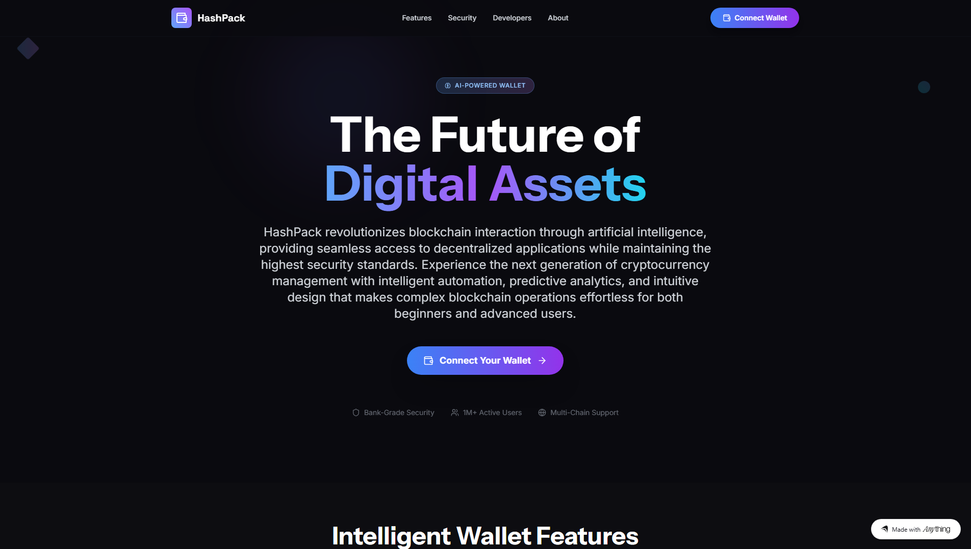 Screenshot of hashpackwallet-es.created.app