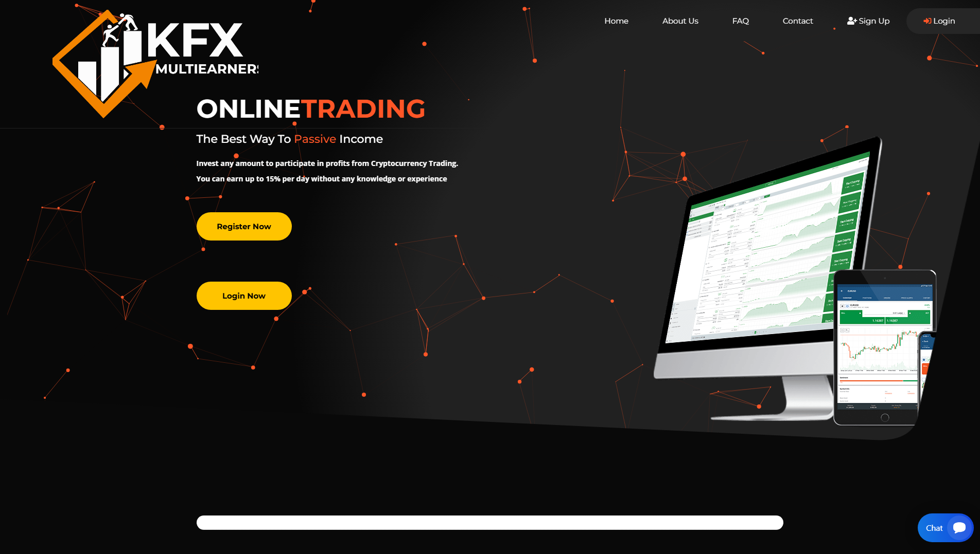 Screenshot of kfxmultiearners.com