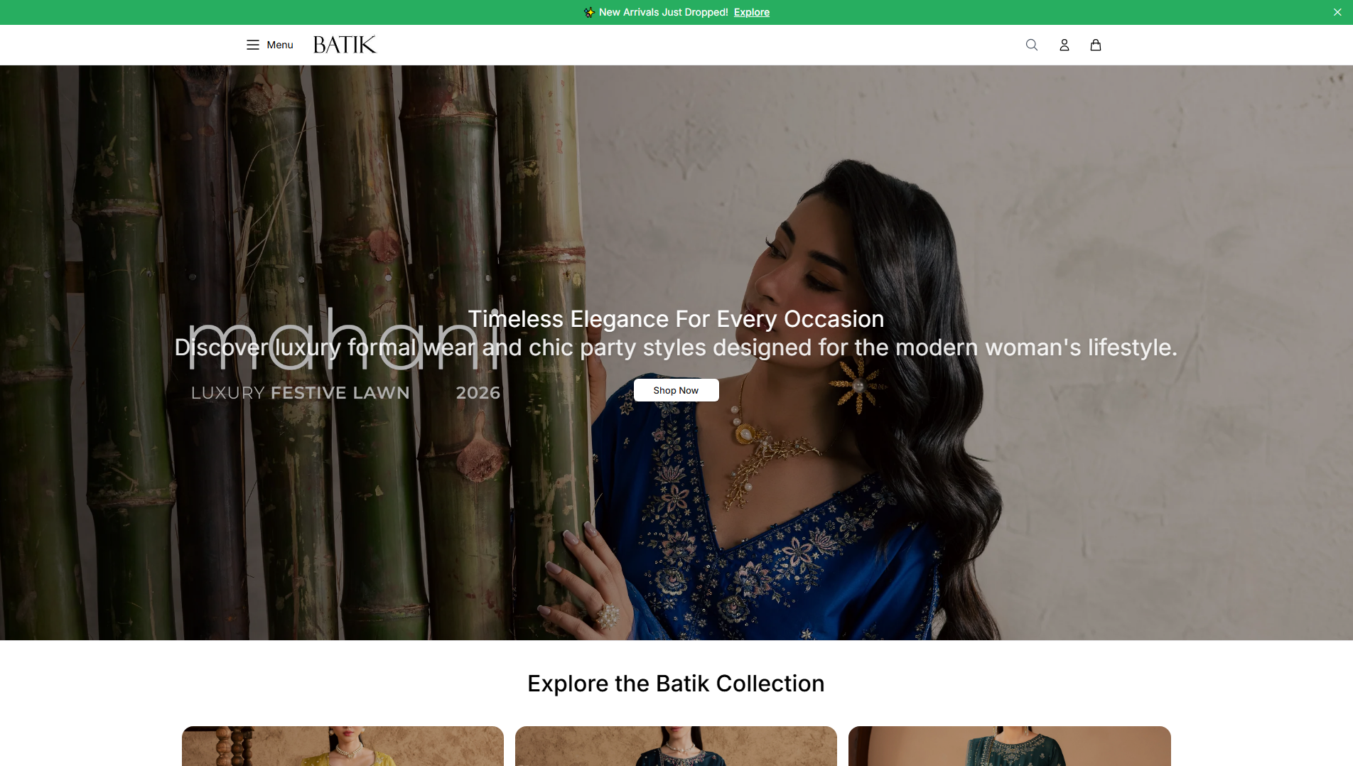 Stored capture of batikhub.shop
