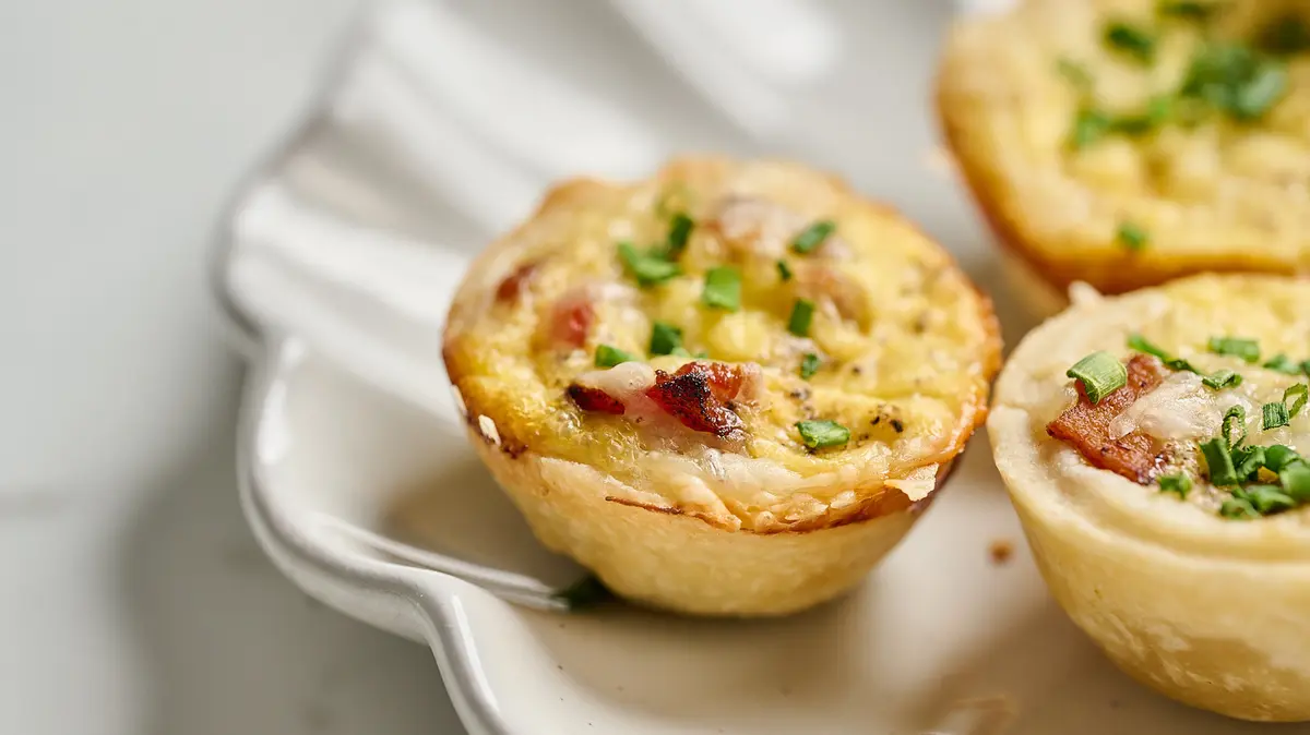 Mini Bacon and Gruyère Quiche Cups Offer Portable Brunch Delight