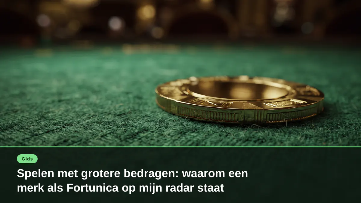 Spelen met grotere bedragen: waarom een merk als Fortunica op mijn radar staat
