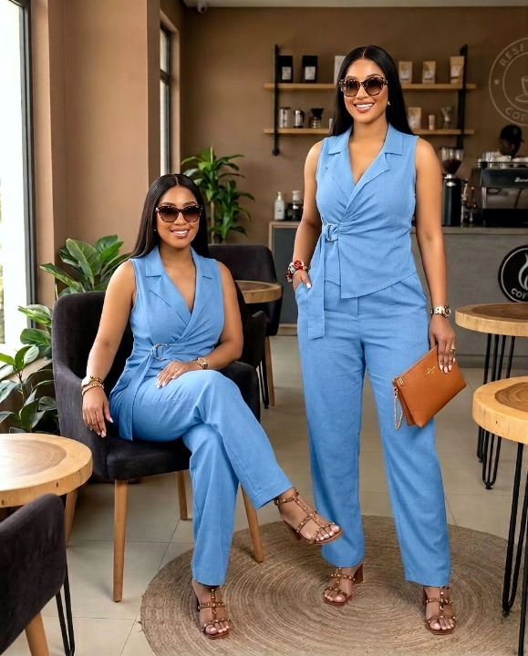 Blazer Bleu Azur — Mapasma Fashion Store Dakar