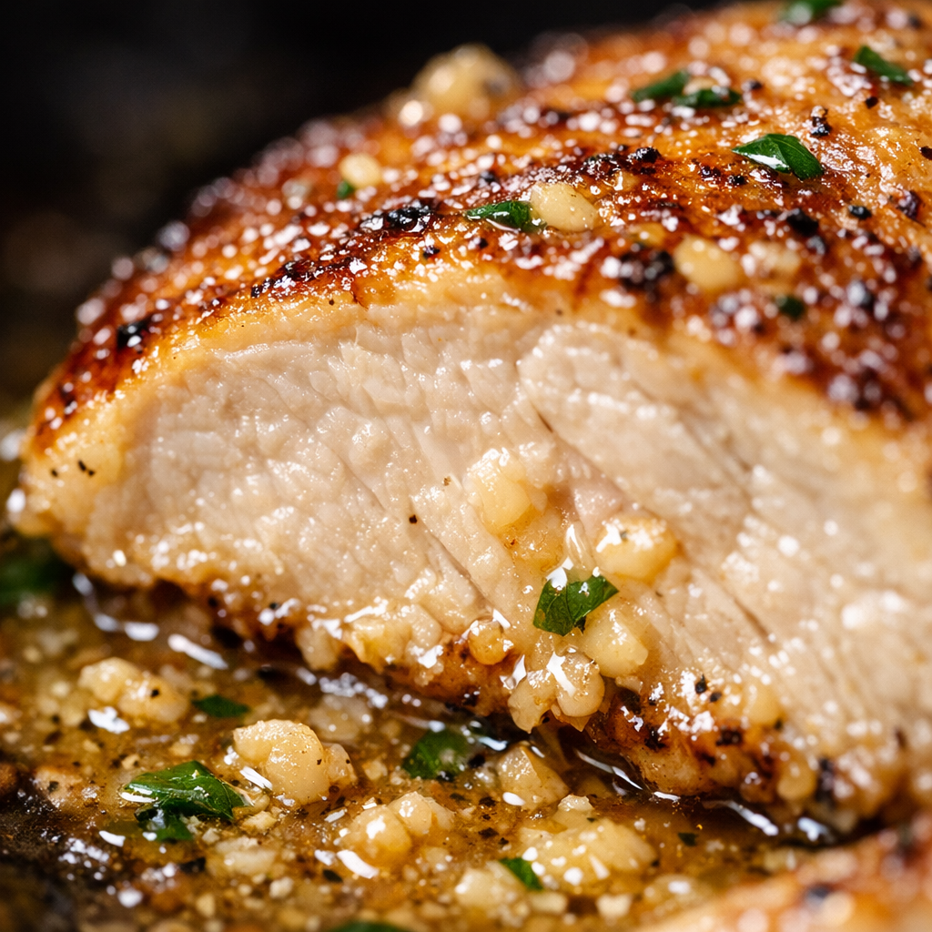 Easy Skillet Chicken with Garlic Butter cooking process