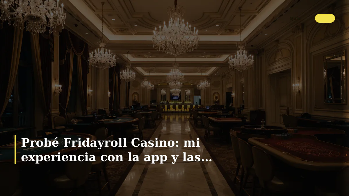 Probé Fridayroll Casino: mi experiencia con la app y las tragamonedas